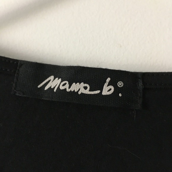 MAMA B Black Cotton Midi Dress XS / S - Picture 2 of 4